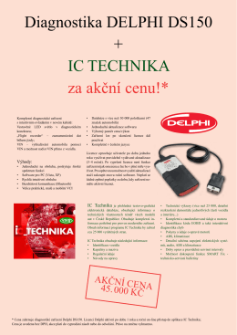 Diagnostika DELPHI DS150 + IC TECHNIKA za akční cenu!*
