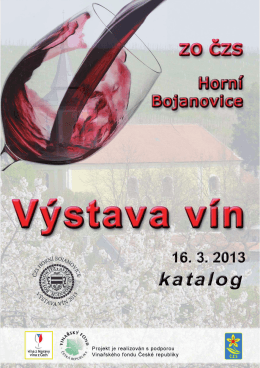 2013 - Výstava vín - katalog - Zahrádkáři Horní Bojanovice