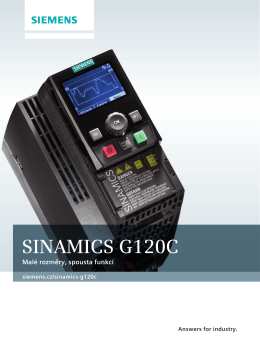 SINAMICS G120C - Siemens, s.r.o.