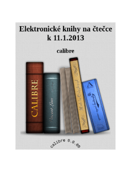 Elektronické knihy na čtečce k 11.1.2013