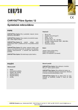 CHRYSO Fibre Syntec 12 Syntetické mikrovlákno