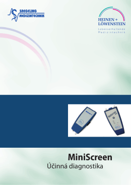 MiniScreen - Saegeling Medizintechnik, s.r.o.