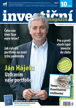 Ján Hájek: - Investiční magazín