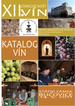 Katalog vín 2011 - Vinaři Bučovice