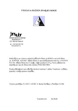 Výstava fléten značky Koge Dobřany 9.3.2013 pdf