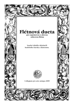 Flétnová dueta - Collegium pro arte antiqua