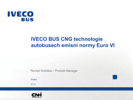 IVECO BUS CNG technologie autobusech emisní normy Euro VI "pdf"