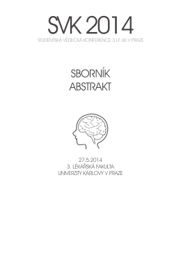 abstracts in pdf - Trimed - Univerzita Karlova v Praze