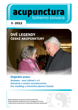 2012 - 3 - Česká lékařská akupunkturistická společnost