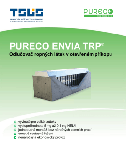 ENVIA TRP - Odlučovače ropných látek v otevřeném