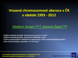 Edwardsův syndrom v České republice, 1993 - 2012
