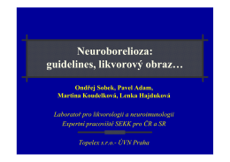 Neuroborelioza: guidelines, likvorový obraz…