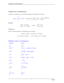 Laplaceova transformace