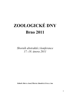 Sborník 2011 A5postkonf - Zoologické dny