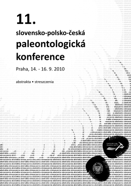 11. slovensko-polsko-česká paleontologická konference