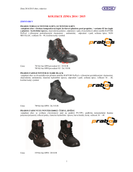 Zimní obuv, rukavice - kolekce 2014-2015 KROK
