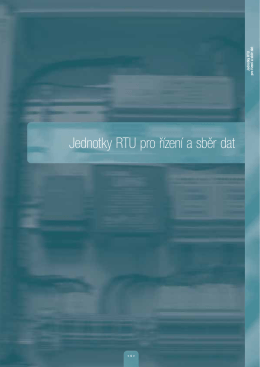Jednotky RTU pro řízení a sběr dat