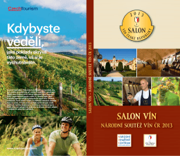 Katalog Salonu vín ČR ročník 2013 (PDF, 14,9 MB)