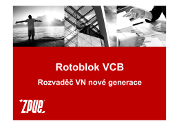 Rotoblok VCB -Rozvaděč VN nové generace