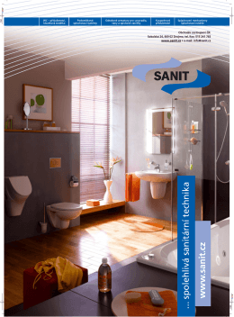 www .sanit.cz spolehlivá sanitární technika