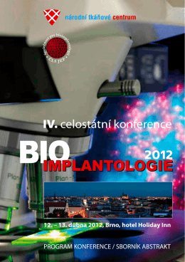 bioimplantologie 2012 - Společnost pro bioimplantologii ČLS JEP