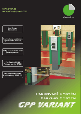 GPP Variant parkovací systém