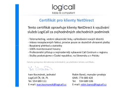 certifikát NetDirect