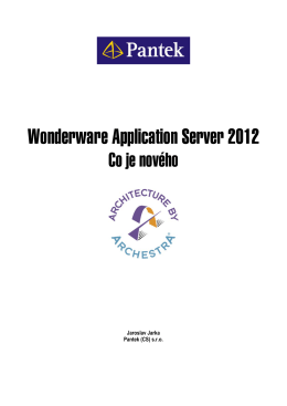 Wonderware Application Server 2012 - Co je nového