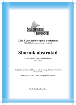 XIII. Česká ichtyologická konference