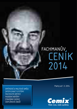 základní ceník Cemix 2014