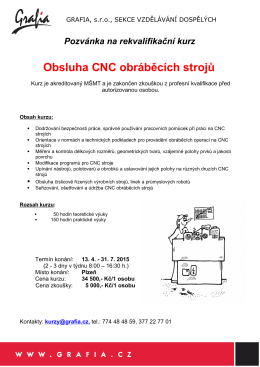 Obsluha CNC obráběcích strojů (.pdf)