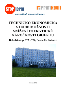 Technicko ekonomická studie Bukolská