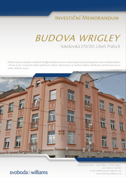BUDOVA WRIGLEY - Svoboda & Williams