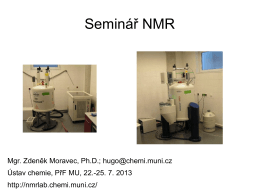 Seminář NMR