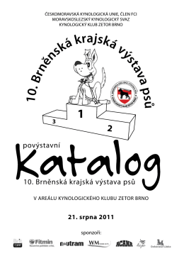 Povýstavní katalog 2011 - Kynologický Klub Zetor Brno