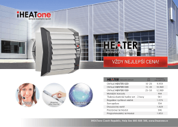 Teplovodní ohřívače - Teplovodní ohřívač vzduchu | iHEATone