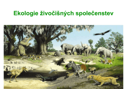 Ekologie šivočiłnđch společenstev