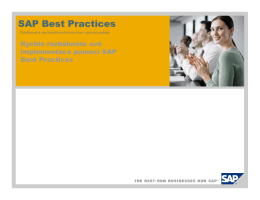 SAP Best Practices for CRM