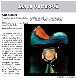 ALICE VEGROVÁ - galerie Chagall