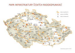 MAPA INFRASTRUKTURY ČESKÝCH RADIOKOMUNIKACÍ