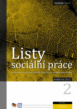 PODZIM 2014 - Listy sociální práce