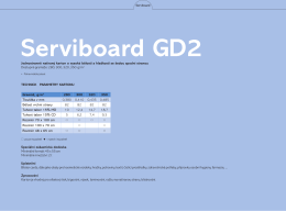 Technical Data Sheet Serviboard