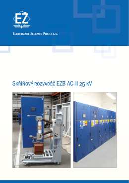Skříňový rozvaděč EZB AC-II 25 kV