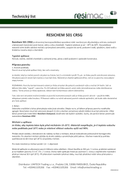 RESIMAC Resichem 501 CRSG