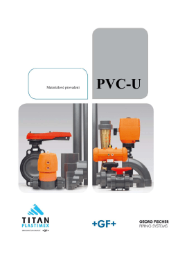 Materiálové provedení PVC-U - TITAN