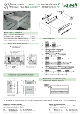 Montážny návod pre evobox - základný model A01 / Montážní návod