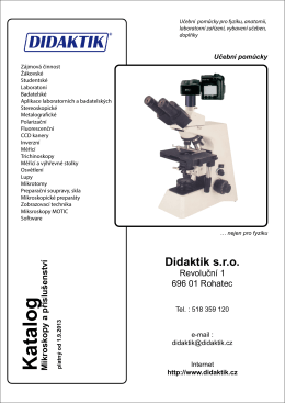 Katalog mikroskopy - podzim 2013