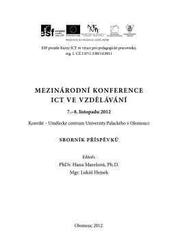 mezinárodní konference ict ve vzdělávání - Kurzy ICT