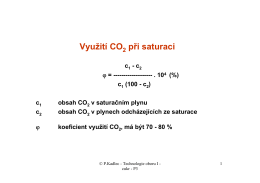 P3 - Prof. Kadlec - Separace kalu, 2.saturace, úpravy LŠ