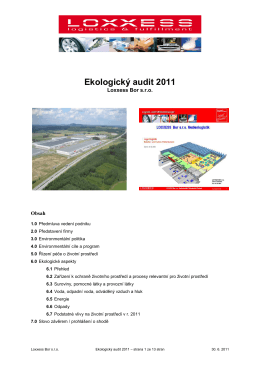 Ekologický audit 2011